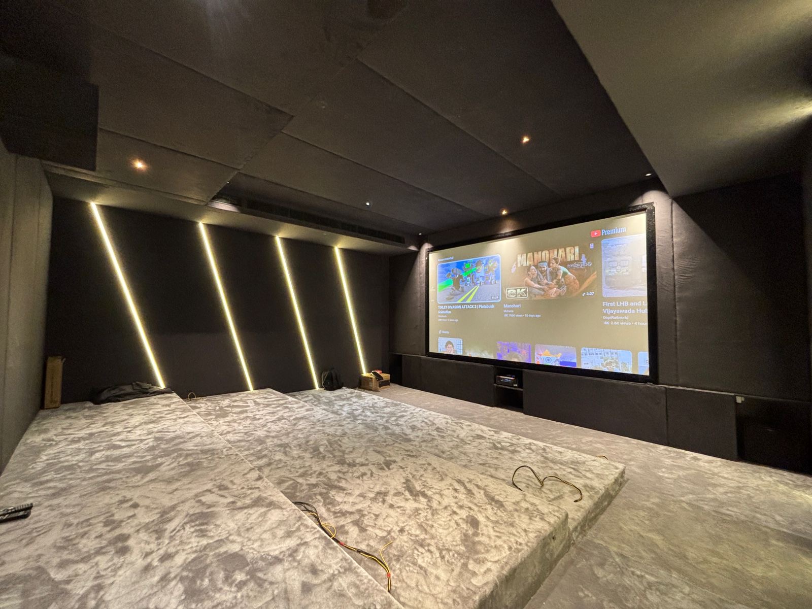 Modern home theatre interior