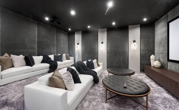 Large cinema screen installation